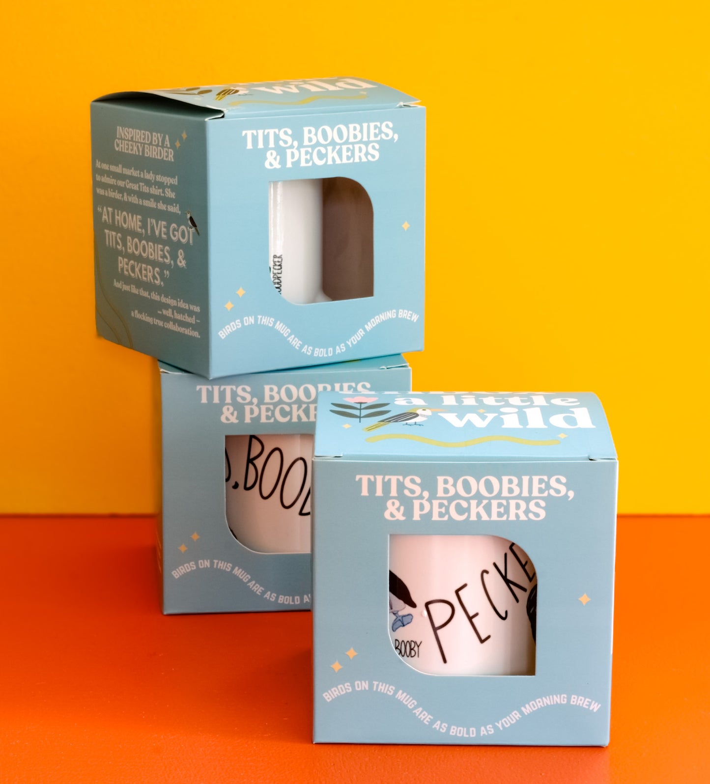 Tits, Boobies & Peckers Mug – Funny Bird Lover Coffee Cup | Acorn & Artisan