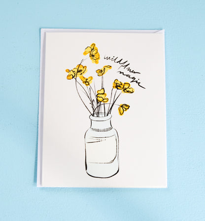 Greeting Card – Wildflower Illustration