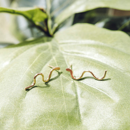 River Squiggle Studs